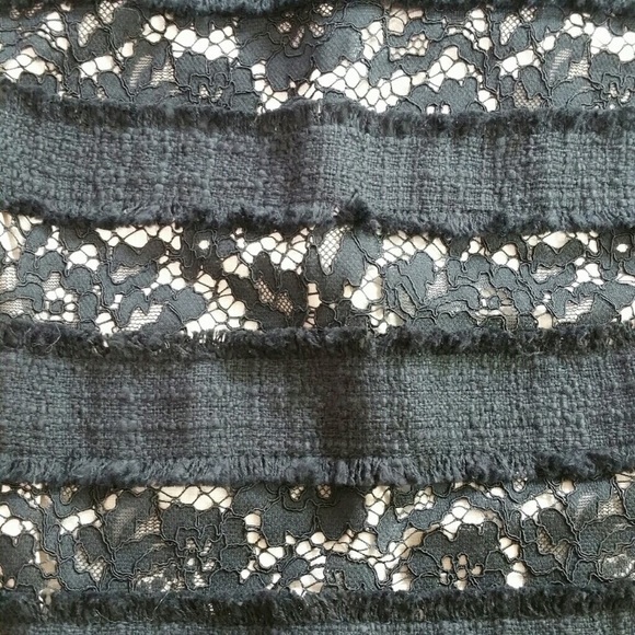 🎉HP🎉NWT J.Crew fringe shell in tweed and lace - Picture 5 of 6